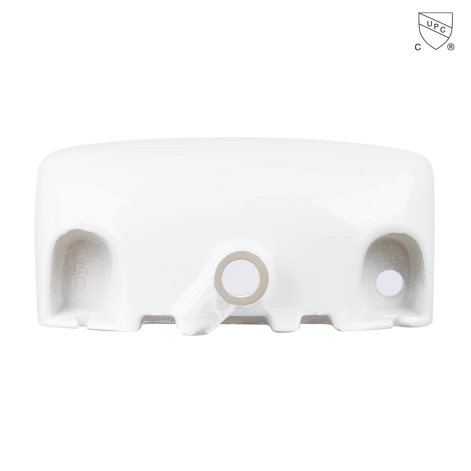 20-inch Small size pure white wall-mount porcelain wash basin Soap dish for bathroom